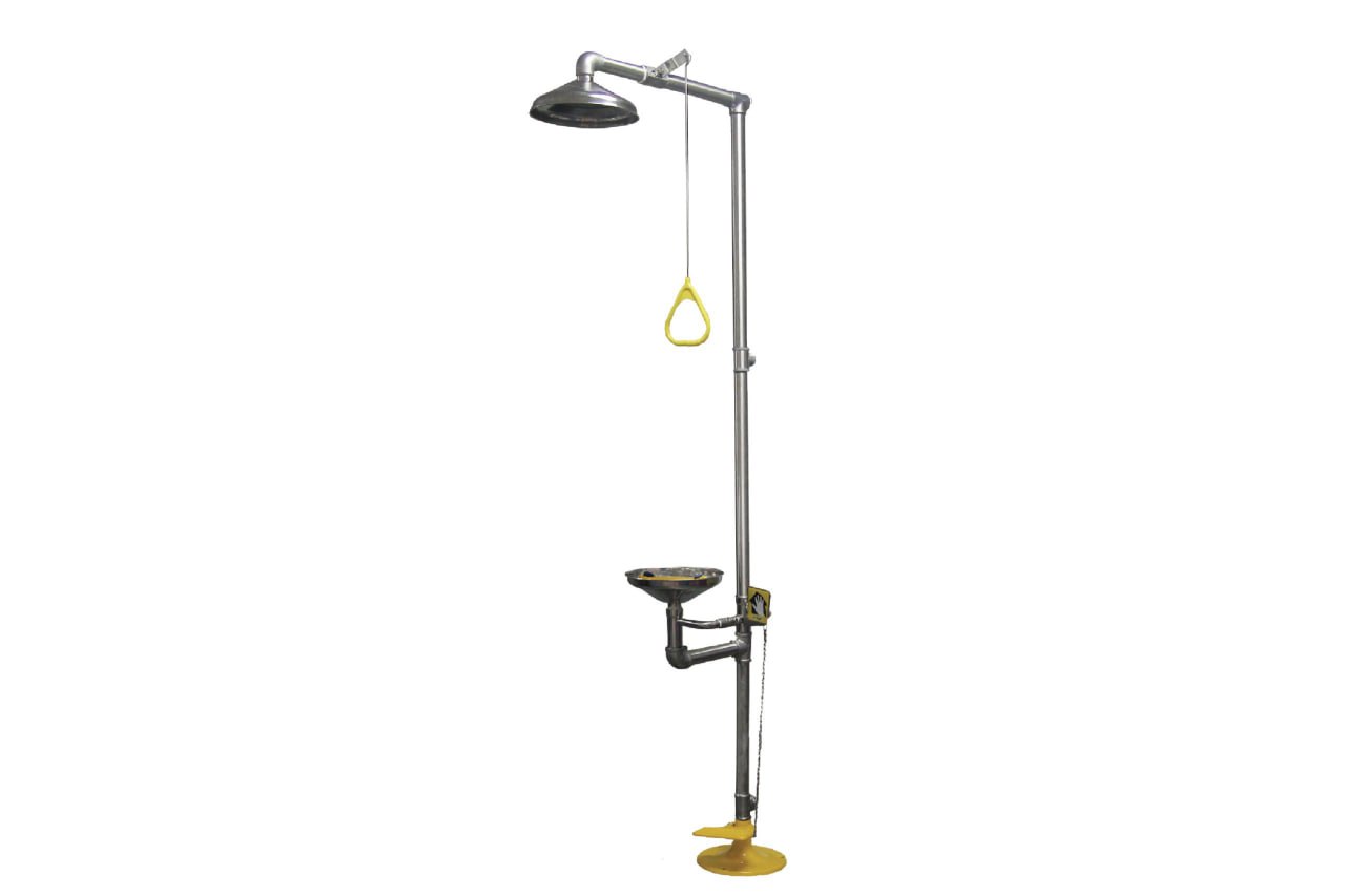 Stainless Steel Emergency Shower and Eyes Wash Station